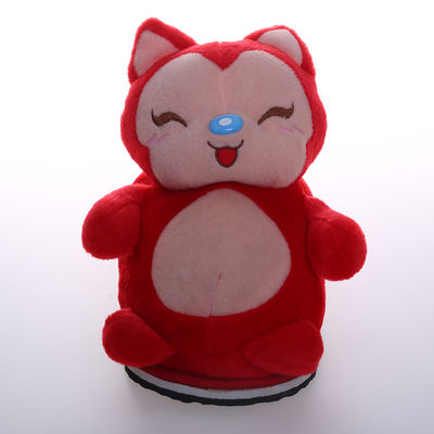 30cm Pembe Kırmızı Tilki Peluş Yumuşak Karikatür Terlik Peluş Ev Dekorasyonu