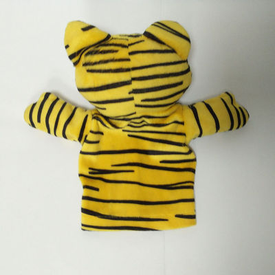 Yenilik Kaplan Leopar Peluş Hayvan Kukla Peluş Oyuncaklar Yumuşak El Kuklaları