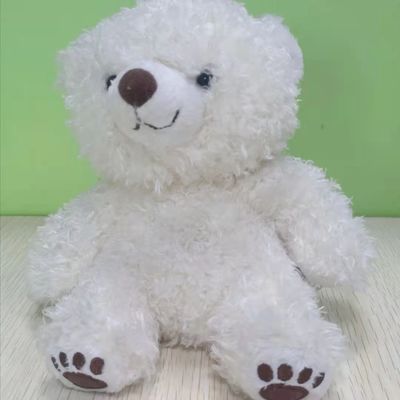 18 * 15cm Kişiselleştirilmiş Küçük Beyaz Ayıcık Yıkanabilir