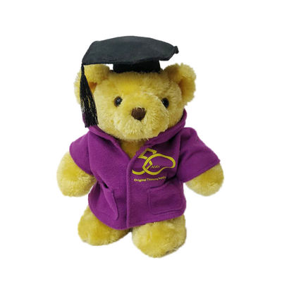 Doctorial Hat Teddy Bear Doldurulmuş Oyuncak OEM Özel Peluş Hayvan Oyuncakları