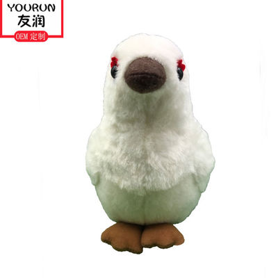 Simülasyon Beyaz Güvercin Küçük Kuş Doldurulmuş Hayvan Peluş Oyuncaklar
