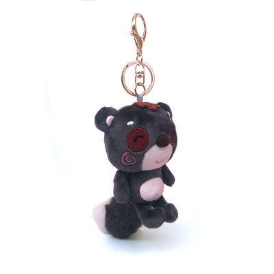 10cm Mini Siyah Peluş Oyuncak Ayı Anahtarlık Çanta Kolye OEM