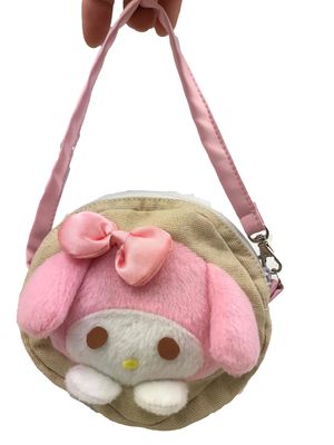 Dairesel Mini Moda Sevimli Tavşan Peluş Sıfır Cüzdan Peluş Ev Dekorasyonu