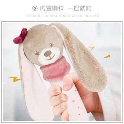 BB Cihazı Bite Bebek Peluş Oyuncaklar ile 1-3 Yaşındaki Tavşan Peluş Bebek