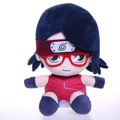 35cm Sevimli Kırmızı Gözlük Boy Peluş Bebek Deforme Etmek Kolay Değil