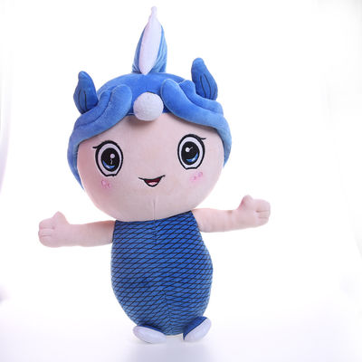 20cm Mavi Peluş Deniz Kızı Dolması Hayvan Bebeğin Uyuması İçin