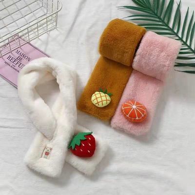 Thickende Çocuk Sonbahar Kış Peluş Eşarp Kore Versiyonu Yumuşak Oyuncak Aksesuarları