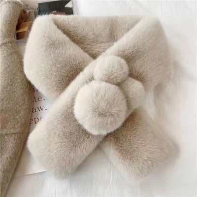50cm Güzel Sıcak Öğrenci Peluş Eşarp