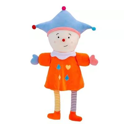 35cm Palyaço Peluş Bebek Peluş Oyuncaklar Pasifize Sirk Palyaço Bebek% 100 PP Pamuk