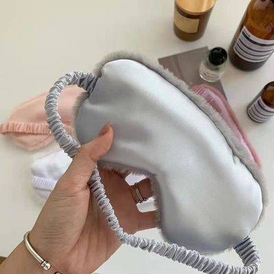 20 cm kızın Kalp Tavşan Saç Elastik Bant Şekerleme Peluş Göz Maskesi Yumuşak Oyuncak Aksesuarları