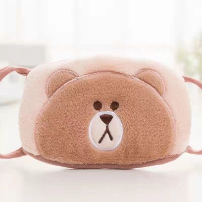 Karikatür Sevimli Saf Pamuk Peluş Maske Nefes Alabilir Kalınlaşmış Soğuk Kanıtı 15cm * 9cm