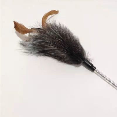 Alay Pet Peluş Kedi Oyuncak Tilki Tüy Peluş Saplı Alay Kedi Sopa