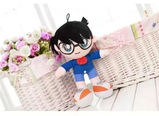 40cm Mavi Dedektif Conan Peluş Bebek Karikatür Peluş Oyuncaklar Çocuk # 039; s Doğum Günü Hediyesi
