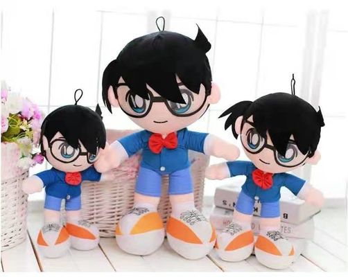 40cm Mavi Dedektif Conan Peluş Bebek Karikatür Peluş Oyuncaklar Çocuk # 039; s Doğum Günü Hediyesi