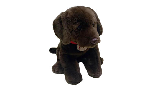 30cm Kahverengi Köpek Peluş Oyuncak Çocuk Konforu Özel Köpek Doldurulmuş Hayvan