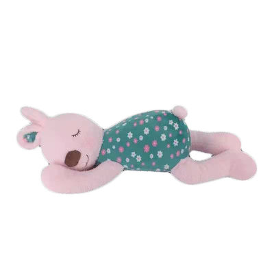 40cm Yumuşak Hayvan Peluş Oyuncaklar Uyuyan Tavşan Peluş Yastık Kahve Veya Pembe