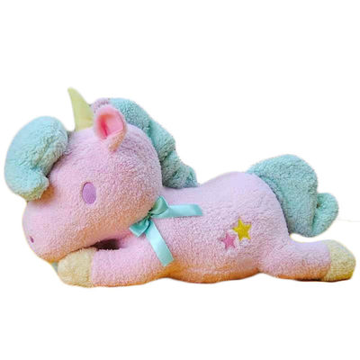 25cm İkizler Unicorn Yumuşak Oyuncak Pamuk Kız Sevimli At Doldurulmuş Hayvanlar Uyku Yastık