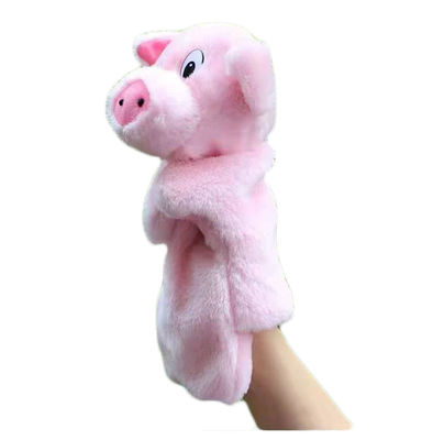 25 cm * 15 cm Pembe Domuz Kukla Peluş Oyuncaklar Aile Ebeveyn Çocuk Için Hikaye Sahne
