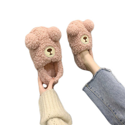 Yetişkinler için Peluş Karikatür Kuzu Sıcak Dolması Hayvan Terlik Peluş Ev Dekorasyonu