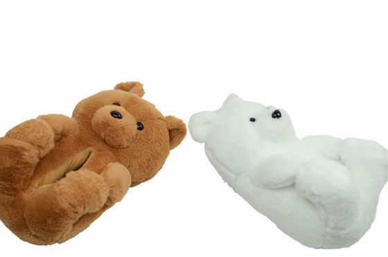 27.5cm Çift Peluş Yastıklı Ayakkabı Kapalı Peluş Hayvan Terlik Peluş Ev Dekorasyonu