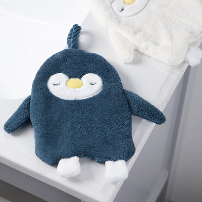 Kalınlaşmış Penguen Asılı Çocuklar Ev Güzel Peluş El Havlusu