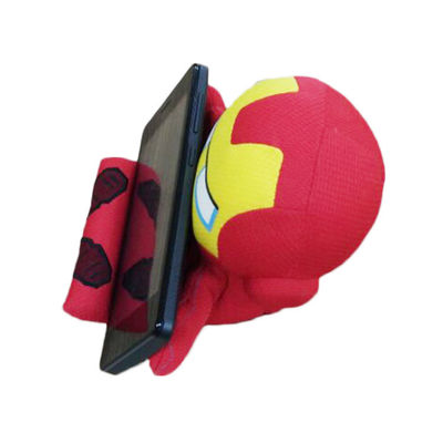 13cm kırmızı Yeni Moda Superman Alliance Masaüstü Peluş Cep Telefonu Rafı
