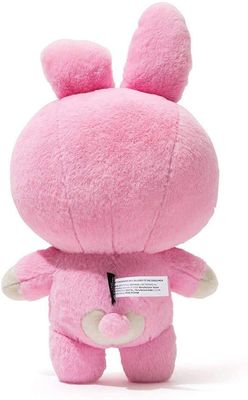Kokusuz Bebek Yatıştırıcı 25cm Pembe Tavşan Peluş Bebek