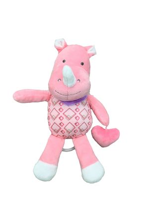Bebek Yatıştırıcı Müzik Çanlı Hayvan Peluş Bebekler, Asma Halkalı