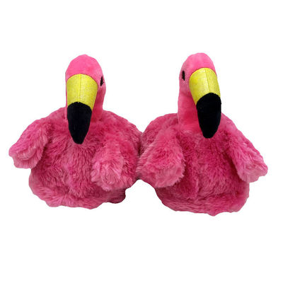 Kaymaz 40cm Flamingo Sıcak Peluş Ev Ayakkabısı