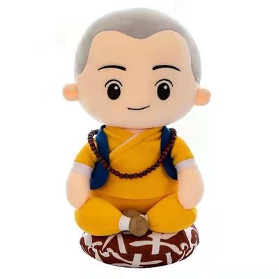 OEM 30cm 40cm 50cm Meditasyon Bir Zen Küçük Keşiş Bebek Peluş Oyuncaklar