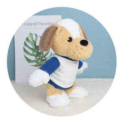 ODM Yıkanabilir Ultra Yumuşak Elektrikli Köpek Peluş Oyuncaklar 30cm Peluş Köpek Çocuk İçin En İyi Hediye