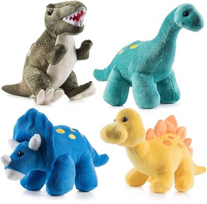 Uzun sivri dişli yeşil Tyrannosaurus peluş oyuncak Kabartmalı kesme peluştan yapılmış bir dinozor peluş oyuncak