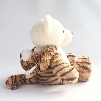 Ayrılabilir Aslan Şapkalı ISO9001 Kısa Peluş Ayıcık