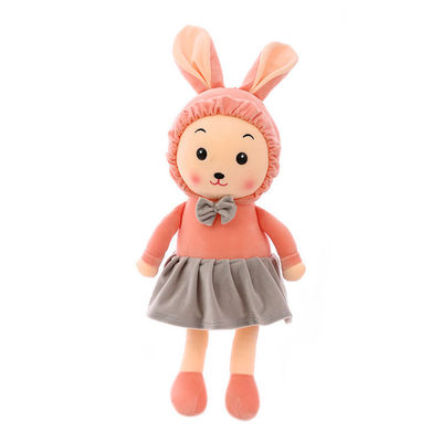 Childern için Sevimli Yaratıcı Elbise Uzun Kulaklar Tavşan Peluş Oyuncak