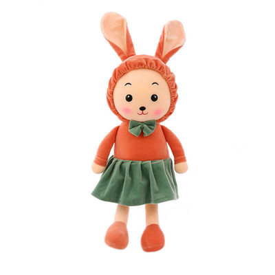 Childern için Sevimli Yaratıcı Elbise Uzun Kulaklar Tavşan Peluş Oyuncak