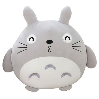 ISO9001 Nefes Alabilir PP Pamuk Dolum Totoro Peluş Yastık