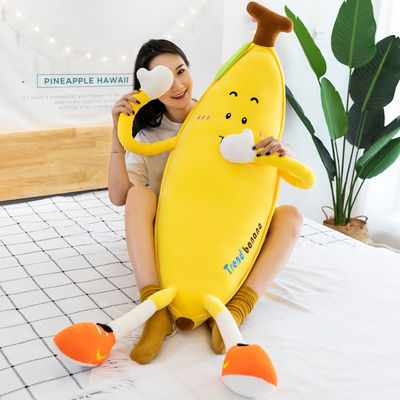 Muz Tasarımlı Peluş Ev Dekoratif Kırlent