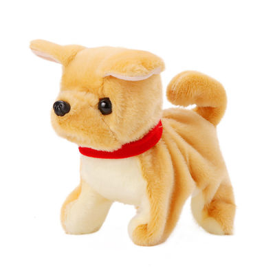 Çocuklar İçin Kokusuz 20cm Seslendiren Köpek Peluş Bebek