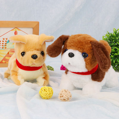 Çocuklar İçin Kokusuz 20cm Seslendiren Köpek Peluş Bebek