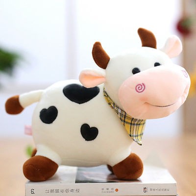 El Yıkanabilir Ev Dekorasyonu İnek Peluş Bebek