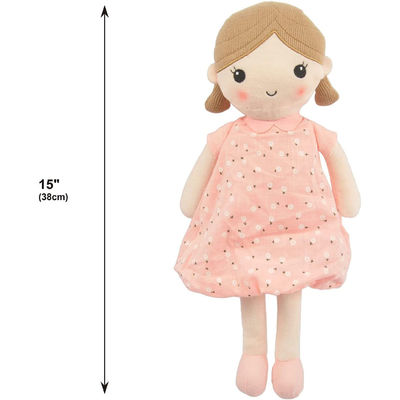 ASTM Etek Giyen Karikatür Kız Peluş Bebek 38cm