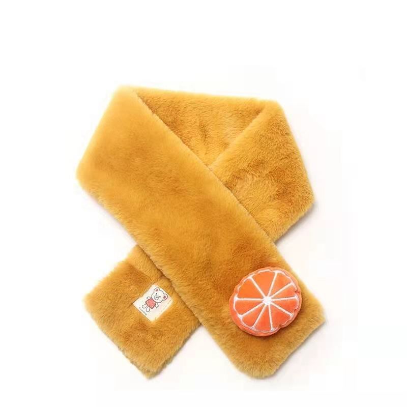 Thickende Çocuk Sonbahar Kış Peluş Eşarp Kore Versiyonu Yumuşak Oyuncak Aksesuarları