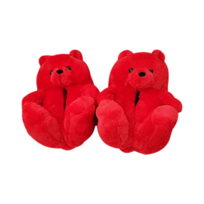 27.5cm Çift Peluş Yastıklı Ayakkabı Kapalı Peluş Hayvan Terlik Peluş Ev Dekorasyonu